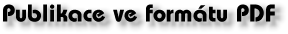 Publikace ve formtu PDF